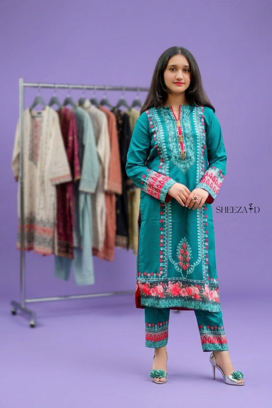 Meher Floral 2pcs Suit