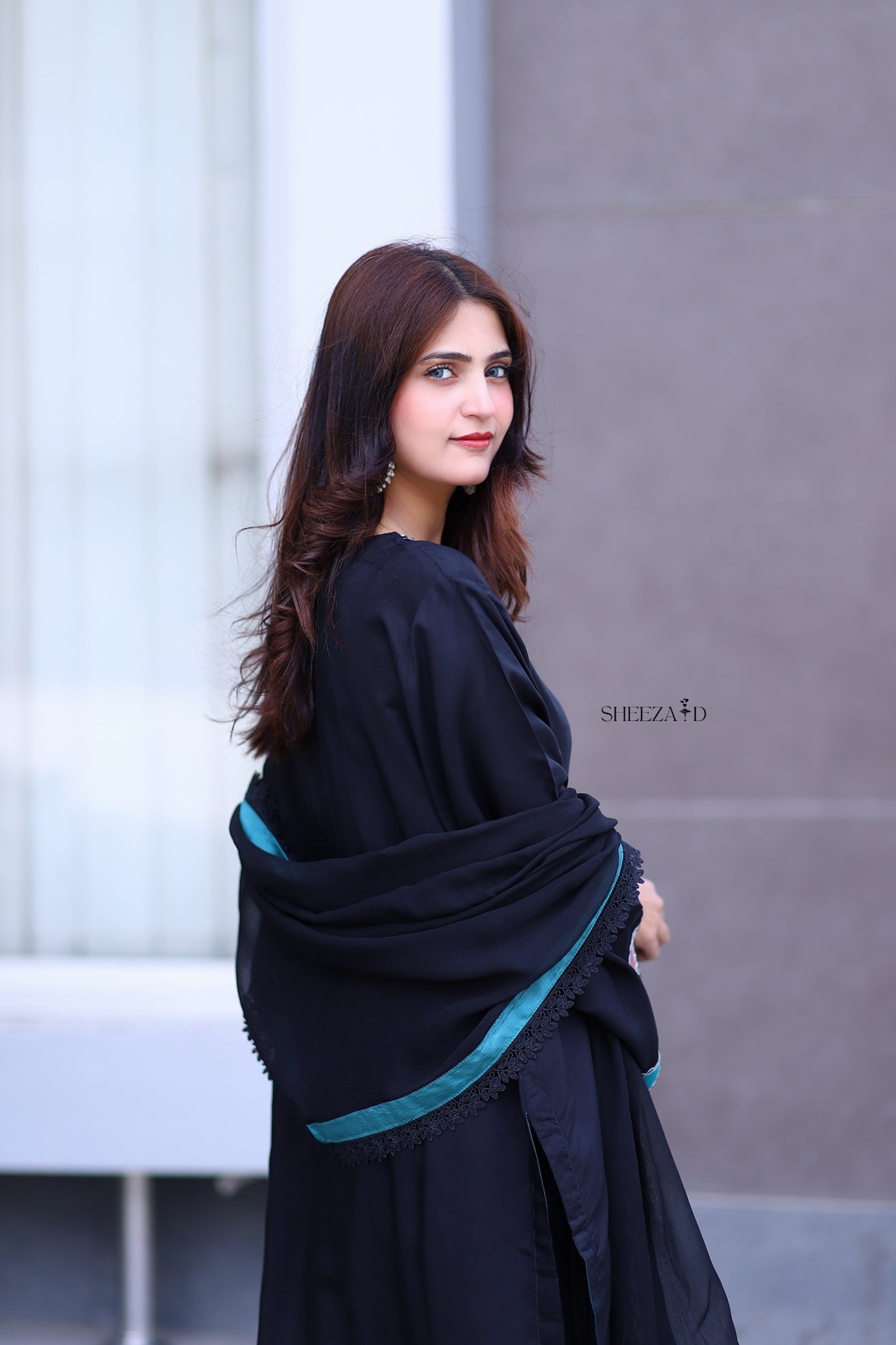 Noir Grace – Black Embroidered Viscose 3 Piece Suit