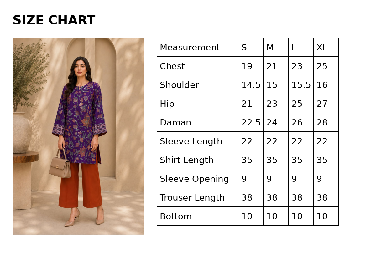 Plum Flora Ready To Wear Co Ord Set | SDVL-01
